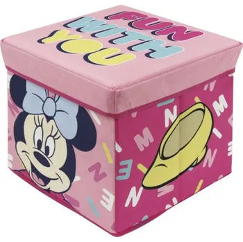 Úložný box Úložný box s víkem / taburetka 2v1 MINNIE MOUSE, WD14424