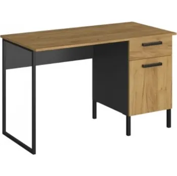 Psací stůl SANTES PC stůl 1d1s-120 dub craft zlatý / antracit