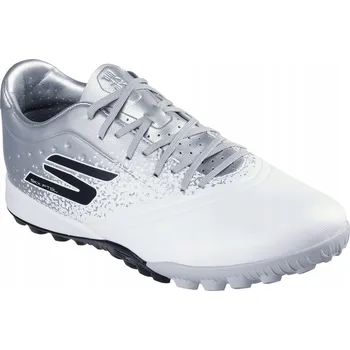 Kopačky Fotbalová obuv pánské SKECHERS Razor 1.5 Academy TF bílé/stříbrné 45.5 EU