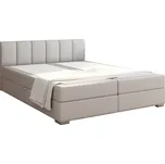 Boxspringová postel 180x200, světle šedá, RIANA KOMFORT