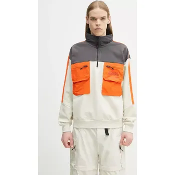 Dámská mikina Mikina s příměsí vlny Napapijri B-Tusco Hz, XL, béžová, 01X