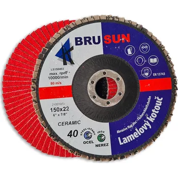 Brusný kotouč Lamelový brusný kotouč 150, 40 BRUSUN CERAMIC