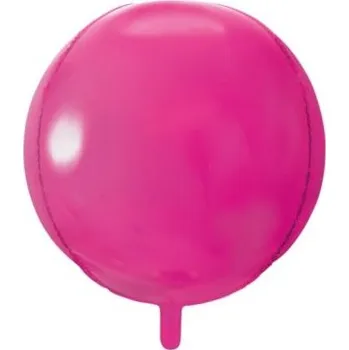 Balónek Fóliový balónek růžová koule 40 cm