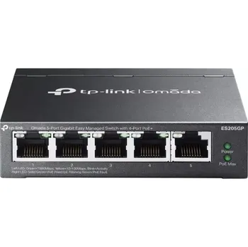 Switch TP-Link ES205GP 5xGb (4POE+) 65W Easy managed Switch