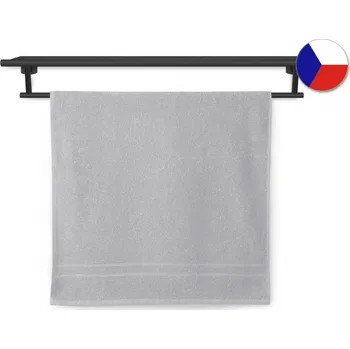 Bytový textil Froté osuška 70x140 RUJANA 400g Pruh světle šedá