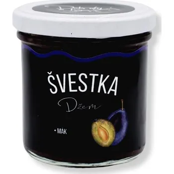 Dobroty z hor Džem Švestka - mák Hmotnost balení: 155 g
