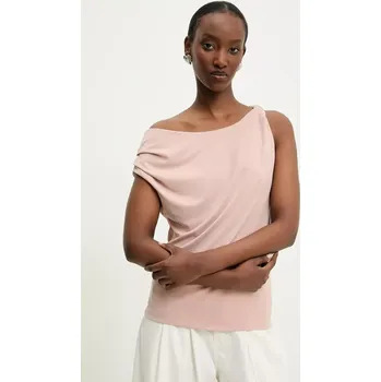 Dámská halenka Halenka Answear.LAB dámská, růžová barva, hladká 93113.HWK 30X, vel. M