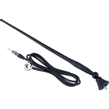 Autoelektrika RÁDIOVÁ ANTÉNA S NASTAVENÍM SKLONU 180°, STOŽÁR 40 CM PRO LOĎ/AUTO CARMOTION