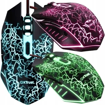 Myš HERNÍ DRÁTOVÁ MYŠ TRUST ILLUMINATED S PODSVÍCENÍM, USB