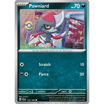 Sběratelská karetní hra Pokémon karta Pawniard 132/198
