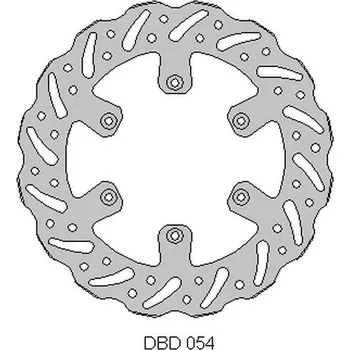Brzdový systém Přední brzdový kotouč GAS-GAS 125/200/250/300/450 '95-21, WAVE (260X108,2X4MM) (6X6,5MM) (NG731), DELTA BRAKING