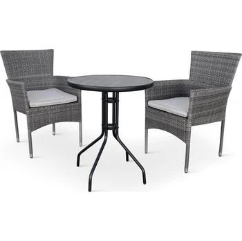 Zahradní sestava Noela Balkonový set Nina + 2x ratanové křeslo Bali PREMIUM