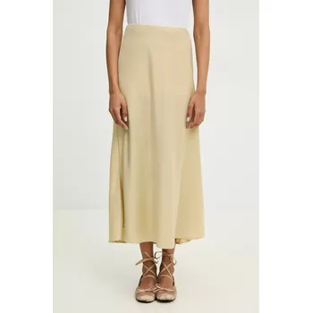 Dámská sukně Sukně Answear.LAB žlutá barva, maxi, áčková 5360.IKK 11X, vel. M
