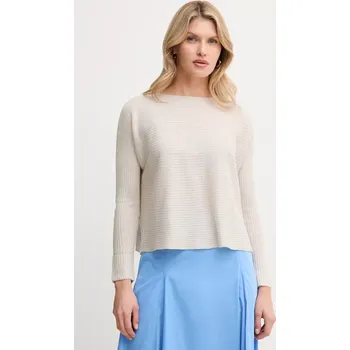 Dámský svetr Svetr s příměsí lnu MAX&Co. 2516361014200 béžová 80X, vel. M