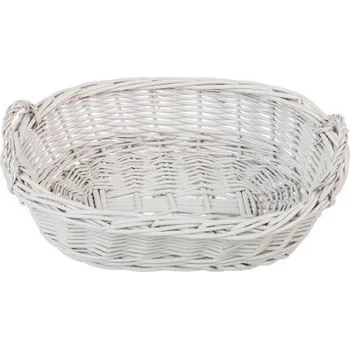 chlebník Kvalitní bílá proutěná ošatka na pečivo