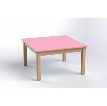 Jídelní stůl Čtvercový stůl 80 x 80 cm, volitelná barva dekoru desky, výška 46 cm