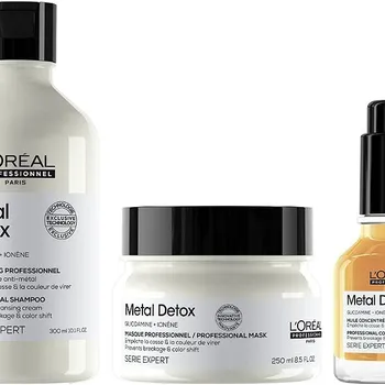 Kosmetická sada L'ORÉAL PROFESSIONNEL Serie Expert Metal Detox Set 600 ml