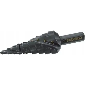 Vrták Stupňovitý Vrták PROTECO TiAlN 10–45 mm