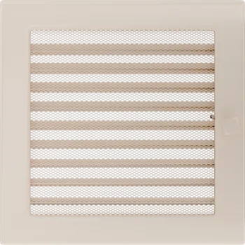 Krbové nářadí Krbová mřížka 22x22 cm krémová se žaluzií Kratki