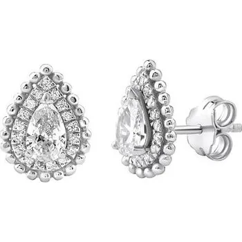 Šperk Stříbrné náušnice na puzetu se zirkony ZTD182580