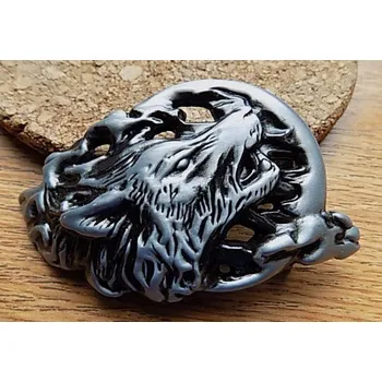 Opasek Spona na opasek matně stříbrná Wolf