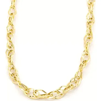 Řetízek B&B Goldinvestic Zlatý náhrdelník proplétaný s velkou karabinou 5,72g Žlutá 5mm