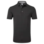 FootJoy Stretch Lisle Dot Print pánské triko, černé, vel. XXXL