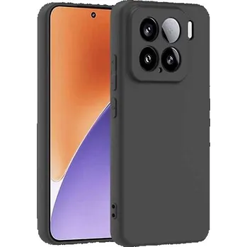 Pouzdro na mobilní telefon Lenuo TPU Frosted kryt pro Xiaomi 15 černá