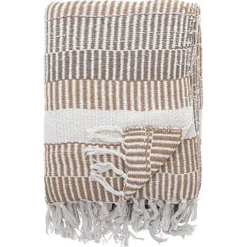 Dětská deka Bavlněná deka Bloomingville Insel 160 x 130 cm 82062377 béžová 12X