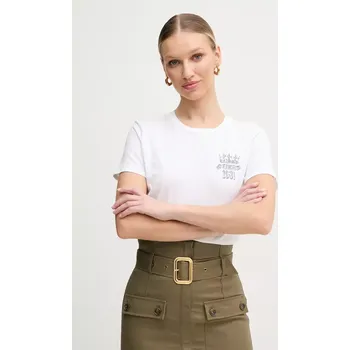 Bavlněné tričko Guess bílá barva, W5GI53 K9RM1 W5GI53.K9RM1 00X, vel. S