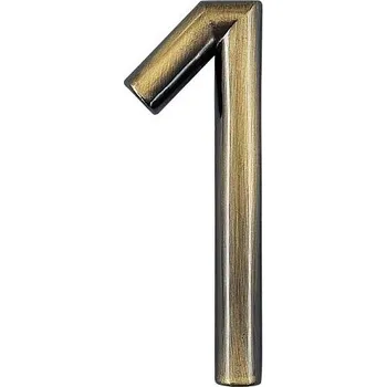 Domovní číslo číslo 75mm bronz "1" Bronz