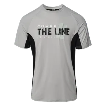 Pánské tričko Pánské Tričko s krátkým rukávem IQ CROSS THE LINE IVAR M000270775 – Šedá XXL