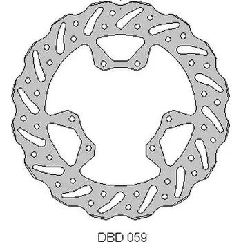 Brzdový kotouč Přední brzdový kotouč HONDA CRF 250 '15-21, CRF 450 '15-21, WAVE (260X101,2X4MM) (6X6,5MM) (NG1486), DELTA BRAKING