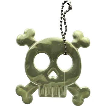 Reflexní přívěšek Lebka