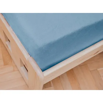 Prostěradlo Jersey prostěradlo do dětské postýlky světle modré 70x140 cm