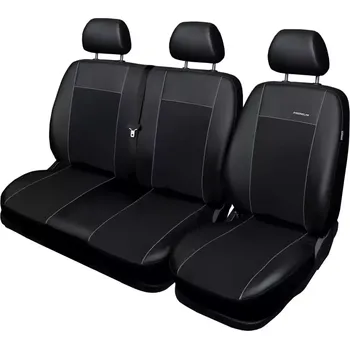 Autopotah Automega Autopotahy RENAULT MASTER III, 3 místa, od 2010-2024, dělené dvojopěradlo, Eko kůže černé