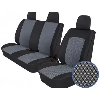 Potah sedadla Automega Autopotahy RENAULT MASTER III, 3 místa, dělené dvojopěradlo, od 2010-2024, Dynamic šedé