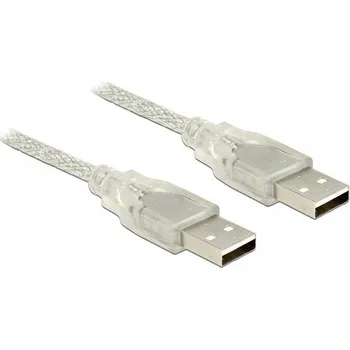 Datový kabel Delock USB 2.0 kabel AM-AM 3m průhledný