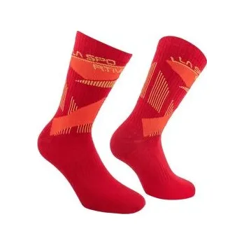 Dámské ponožky La Sportiva OUTDOOR FUN SOCKS Redwood/Mountain Red červená 38-40 EU