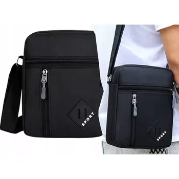 Univerzální taštička přes rameno SPORT T10 (Pánská univerzální taštička přes rameno v černém provedení)