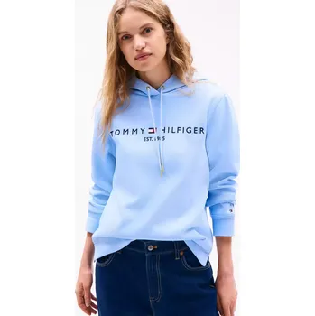 Dámská mikina Tommy Hilfiger dámská mikina Embroided světle modrá L