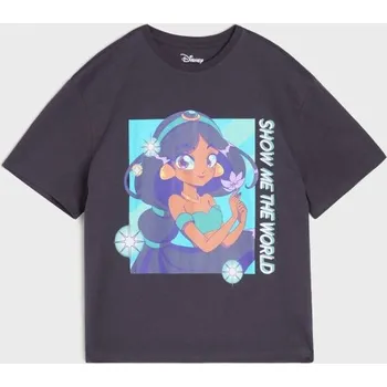 Dívčí tričko Sinsay - Tričko Disney Princess - šedá - 739EV-90X - 739EV-90X-140