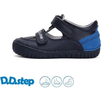 Dětská treková obuv D.D.step chlapecké sandály H050-51772AL Barva: modrá, Velikost: 32