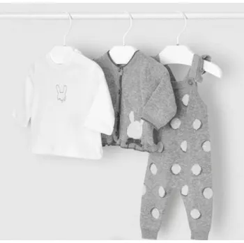 Kojenecký overall Mayoral kojenecký set kardigan, mikina a overal 2634 - 029 Velikost: 65