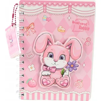 KRÁLÍČEK KROUŽKOVÝ SEŠIT NOTES PRO DĚTI DENÍK