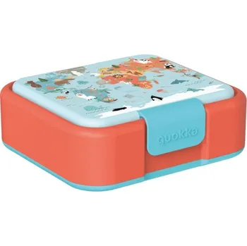 Dóza na potraviny Quokka Twist, Dělený plastový box na jídlo Map Of Life, 40260