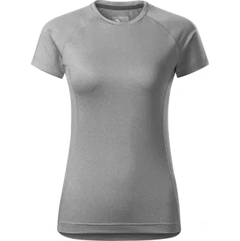 Dámské tričko Malfini Destiny 176 – dámské funkční tričko, 160 g, rychleschnoucí, přiléhavý střih Barva: 12-tmavě šedý melír, Velikost: 2XL