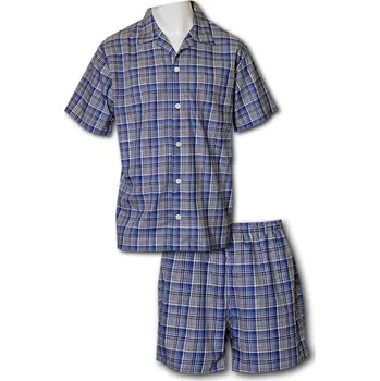 Pánské pyžamo LUIZ Pánské pyžamo Tomáš 5310 - krátké, letní, na knoflíky Velikost: 56