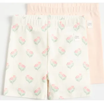 Dívčí spodní prádlo Reserved - Šortky 2 ks - krémová - 970CY-01X - 970CY-01X-80