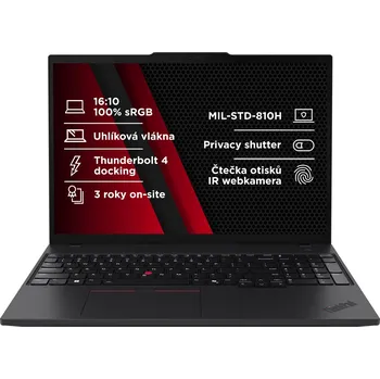 Notebook Lenovo ThinkPad T/T16 Gen 3/U7-155U/16"/WUXGA/64GB/1TB SSD/4C-iGPU/W11P/Black/3RNBD